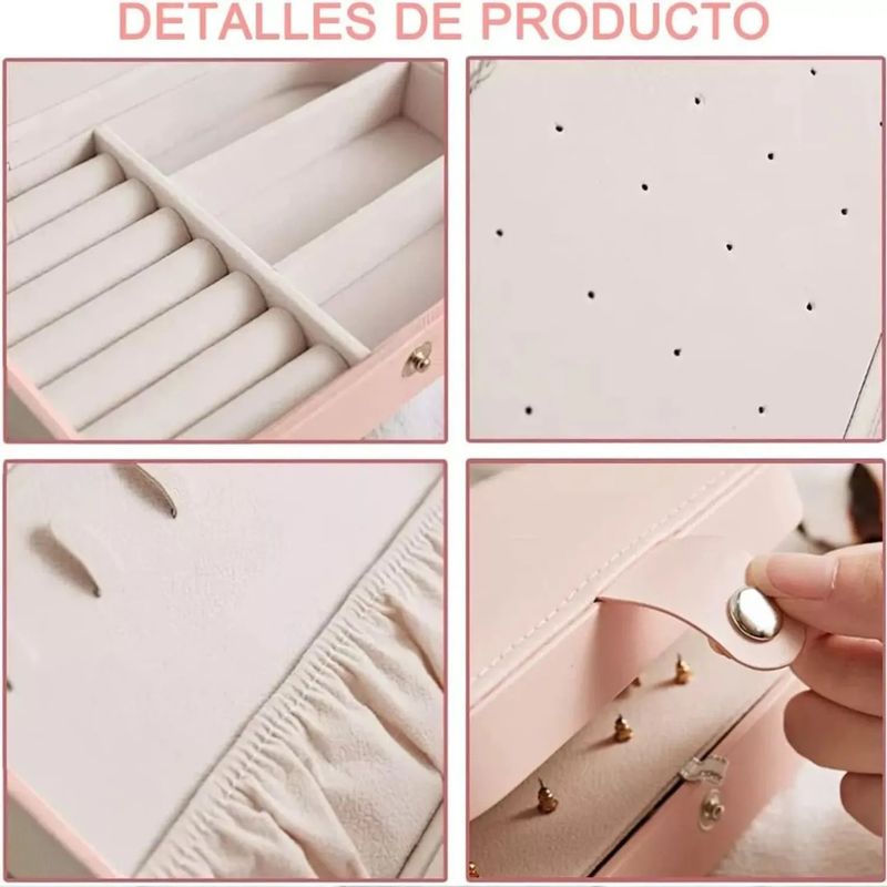 GENERICO - Joyero Organizador Estuche Para Joyería Caja Para Joyas