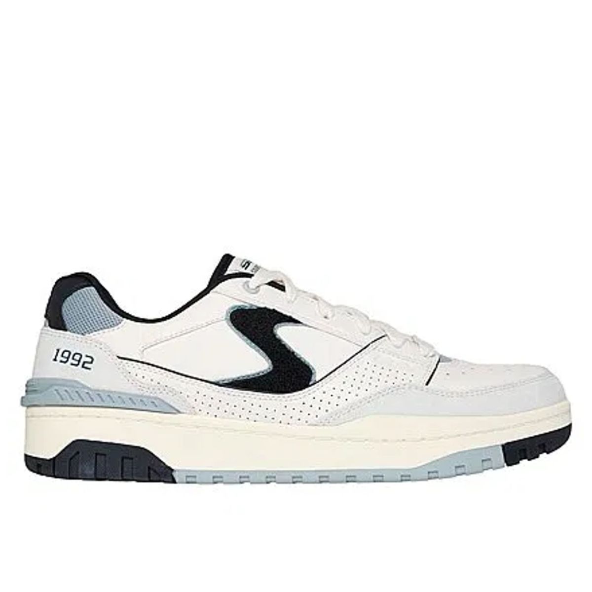 SKECHERS - Tenis Skechers Retro 90s Court para Hombre Color Blanco Negro