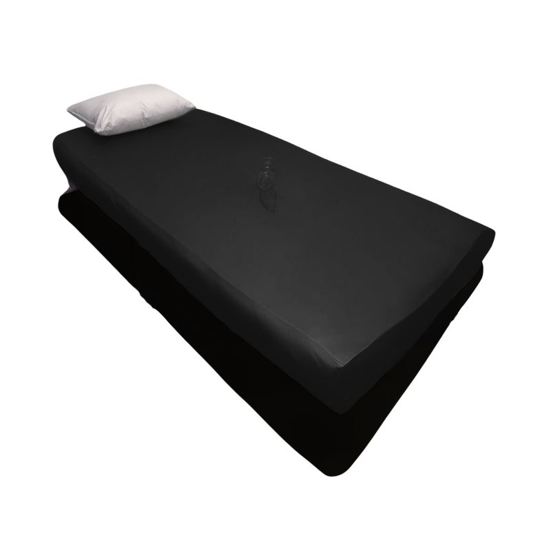 GENERICO - FORRO COLCHON DE CAMA SEMIDOBLE PLASTITEX C6 NEGRO