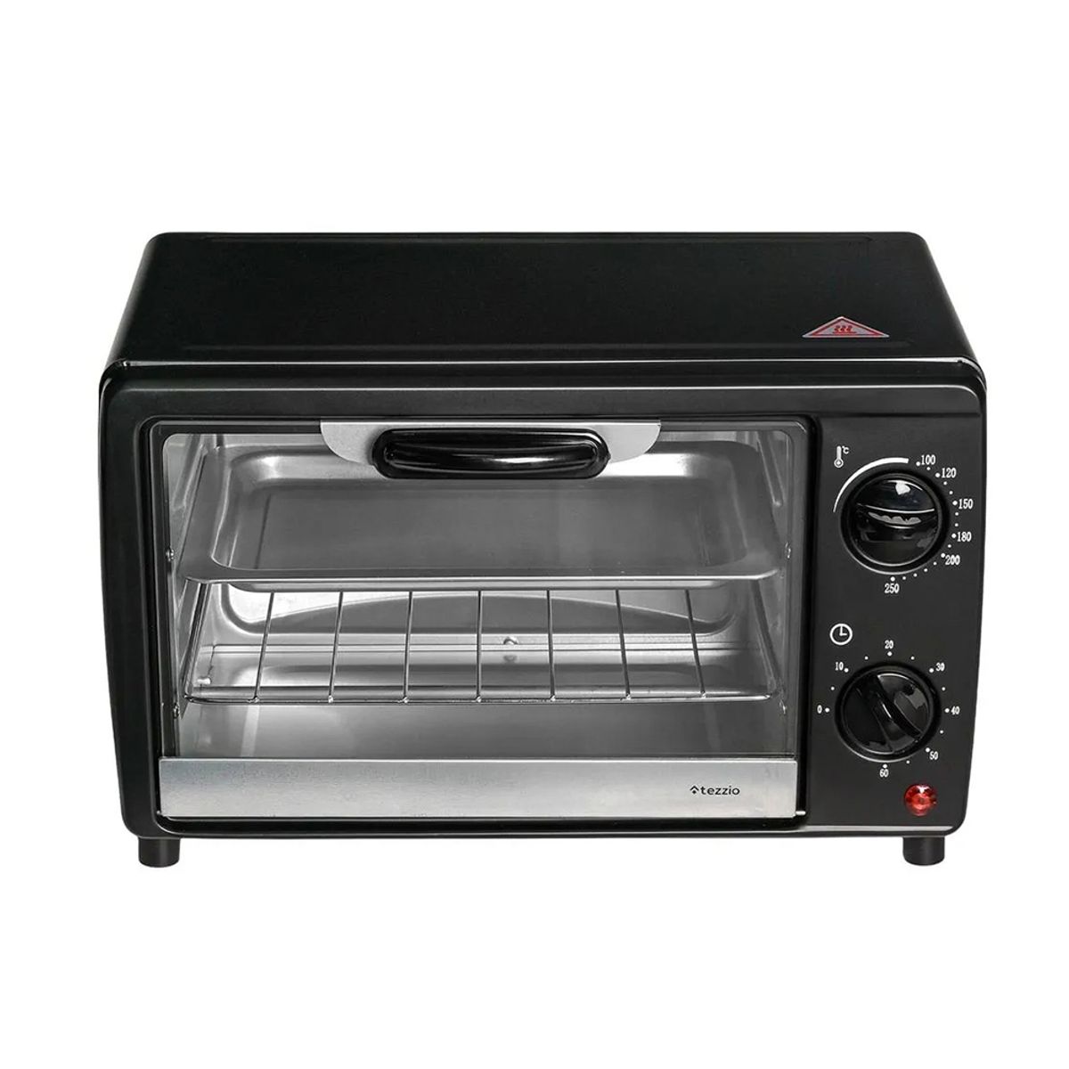TEZZIO - Horno Tostador Eléctrico Tezzio 12 Litros Compacto -  Color negro