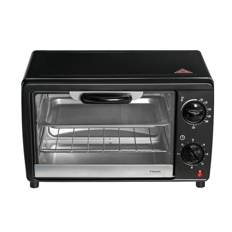 TEZZIO - Horno Tostador Eléctrico Tezzio 12 Litros Compacto -  Color negro