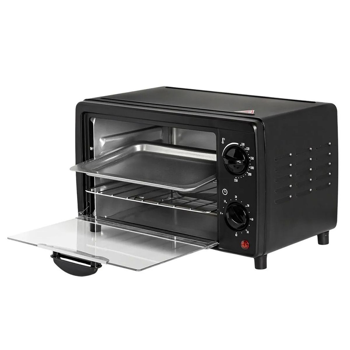 TEZZIO - Horno Tostador Eléctrico Tezzio 12 Litros Compacto -  Color negro