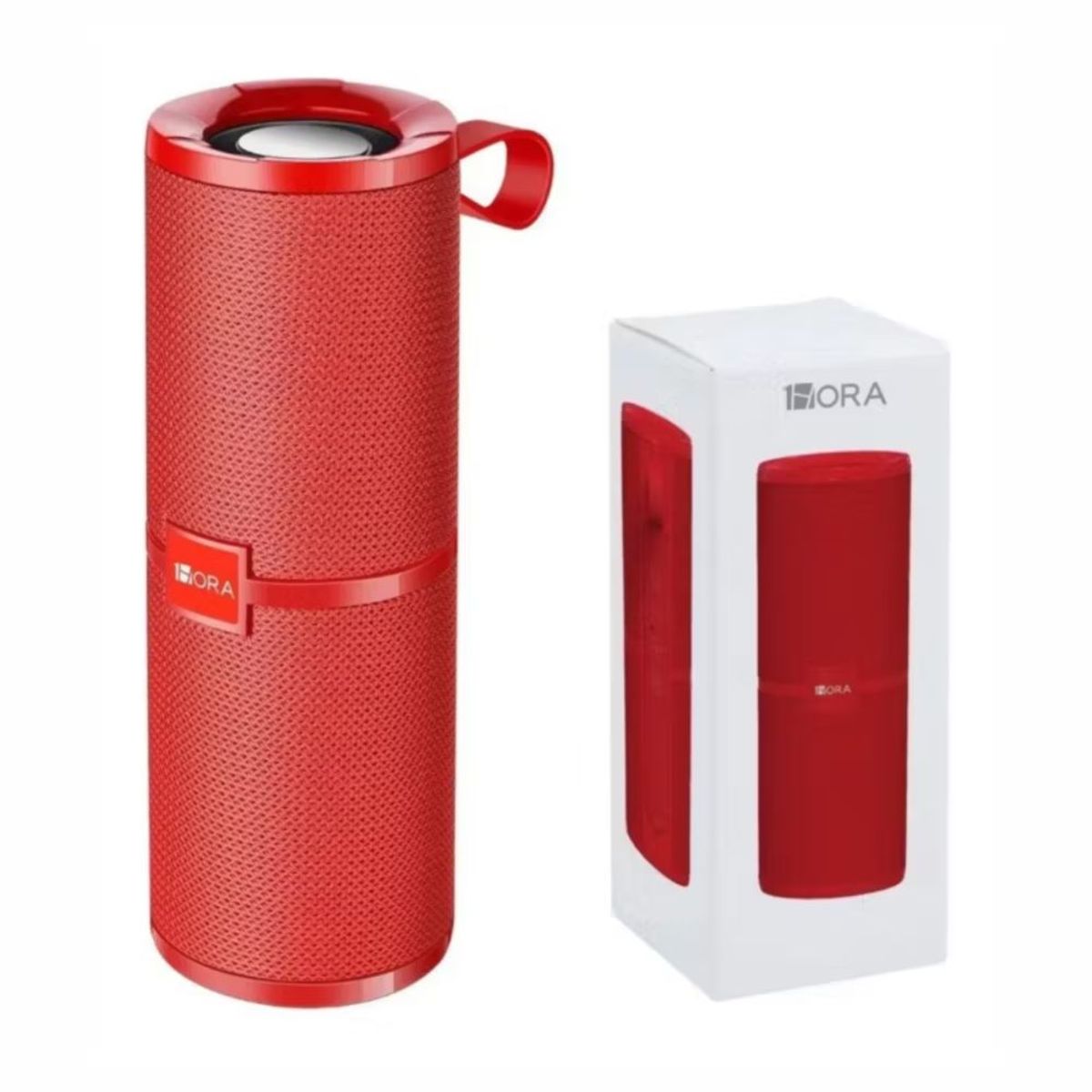 1HORA - Bocina bluetooth portátil 1Hora BOC060 color rojo
