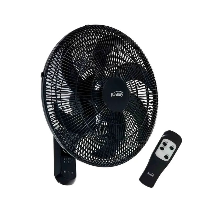 KALLEY - Ventilador Kalley de Pared de 18 " Con Control Negro K-VPN