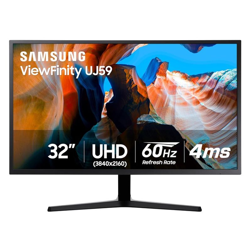 SAMSUNG - Monitor Uj59 4k Uhd Freesync Libre De Parpadeo Para Juegos