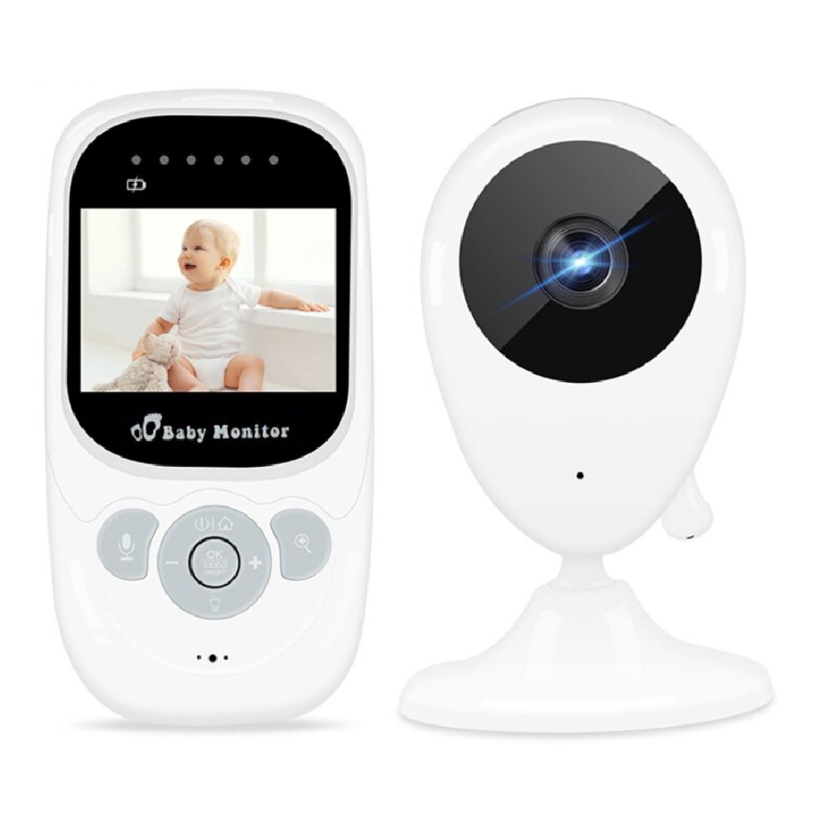 COLME TECHNOLOGY HOME - Babycam Monitor Inalámbrico 2. 4 Pulgadas Visión Nocturna Intercomunicador Colme Technology Home