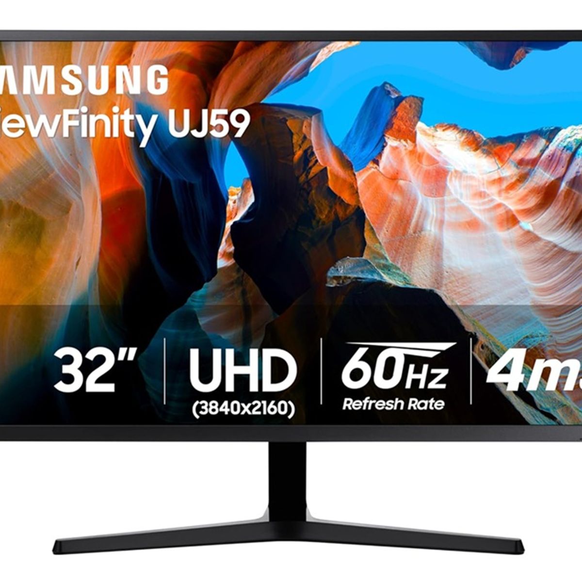 SAMSUNG - Monitor Uj59 4k Uhd Freesync Gaming Fluido Y Realista De 32