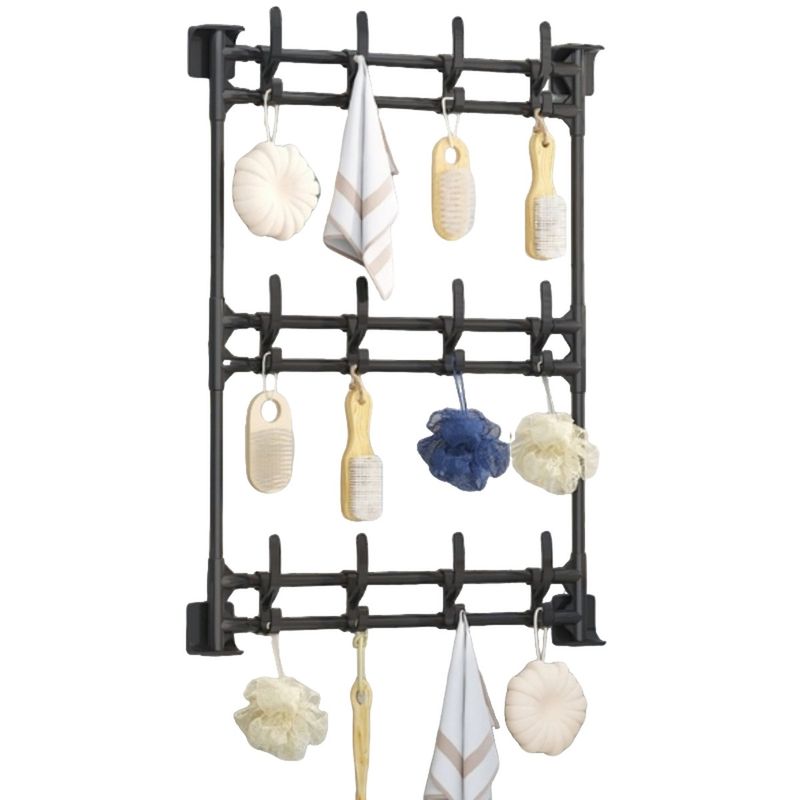 GENERICO - Perchero Organizador para Pared Multiusos 3 Niveles Con Ganchos