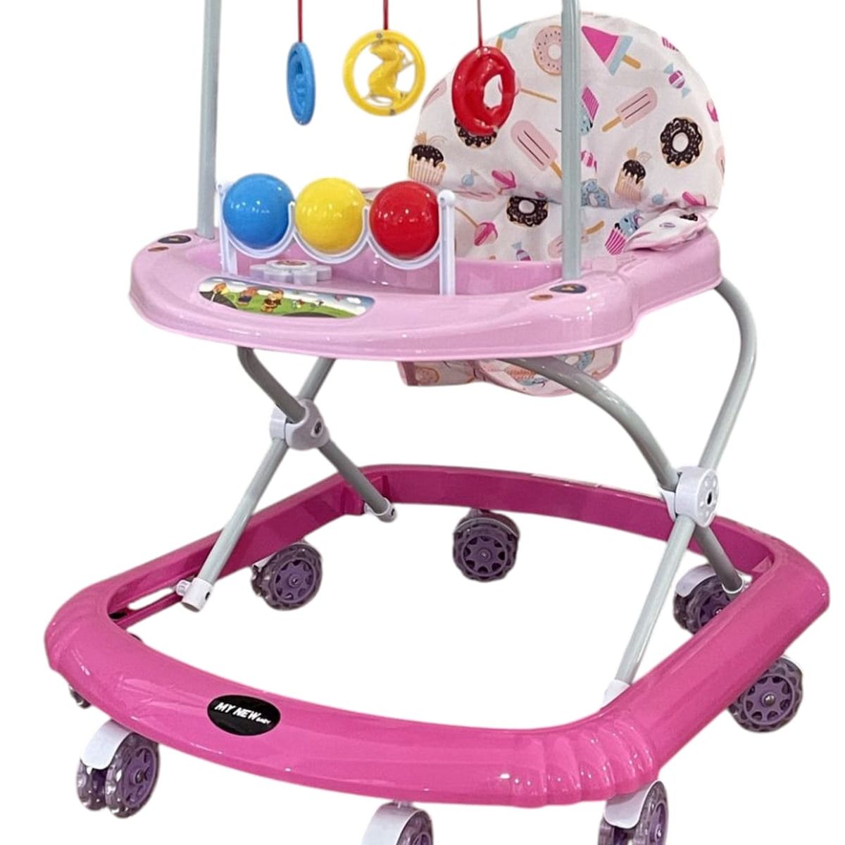 GENERICO - Caminador Para Bebe Plegable Llanta En Silicona Musical