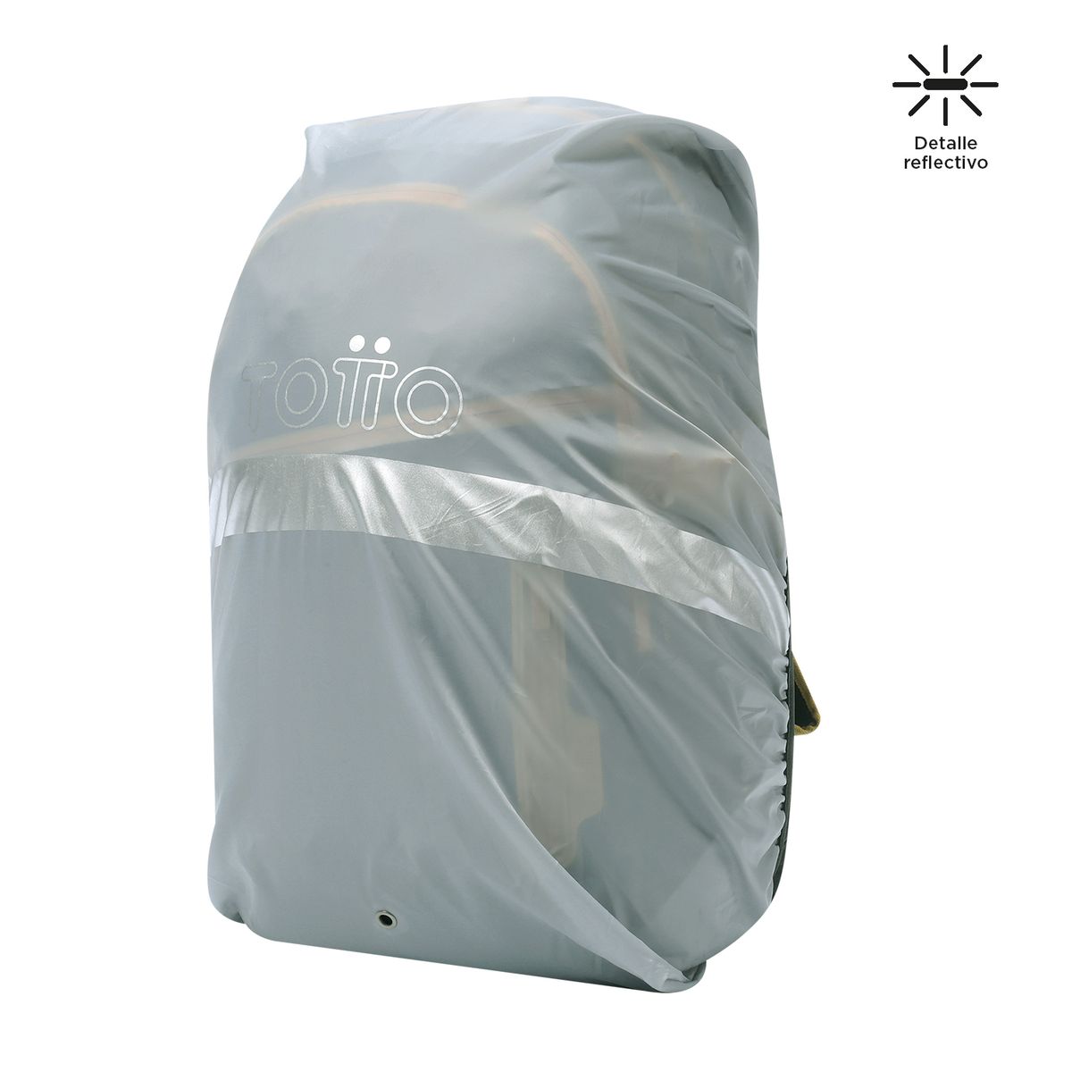 TOTTO - Forro Impermeable Rain Cover Plegable para Maleta Gris