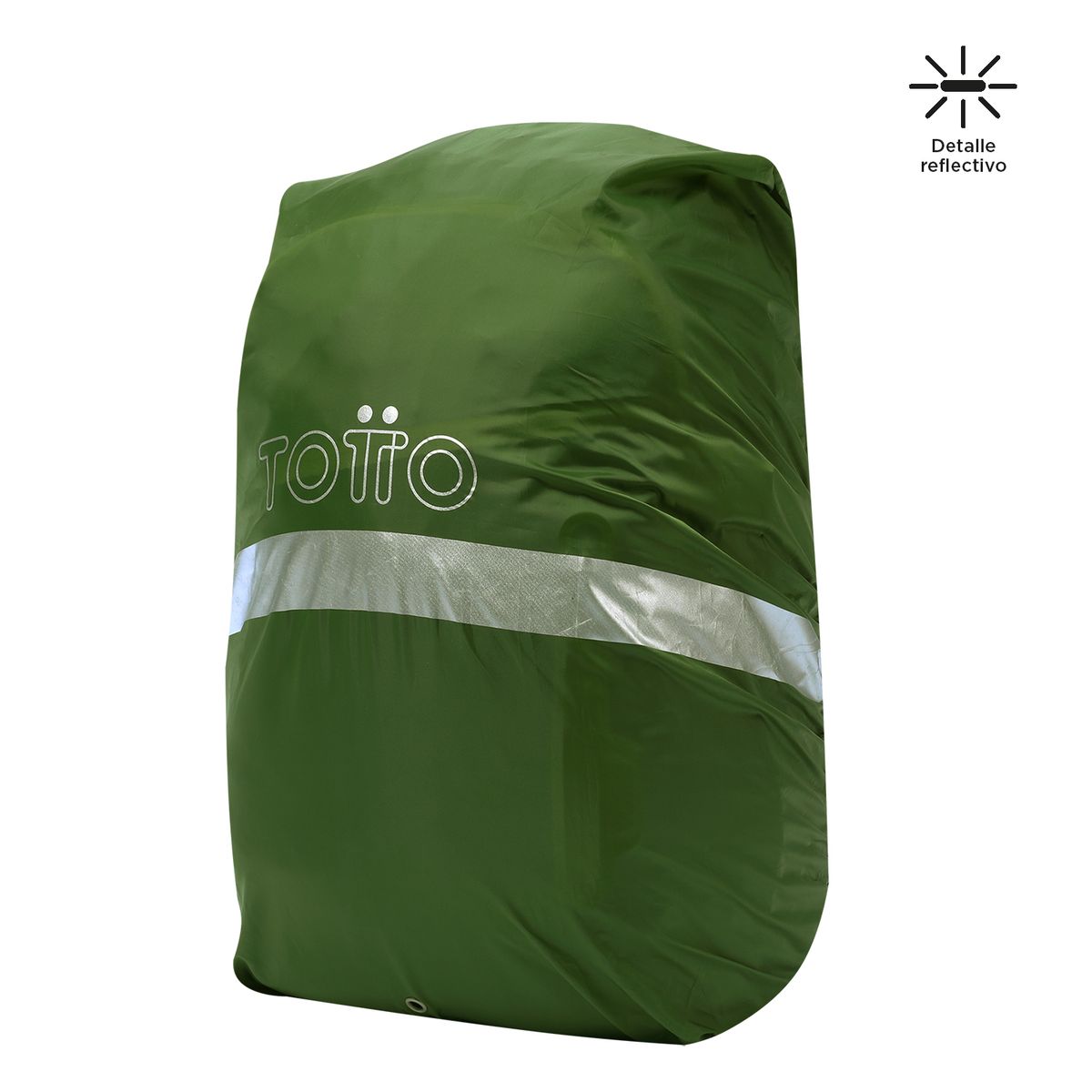 TOTTO - Forro Impermeable Rain Cover Plegable para Maleta Verde