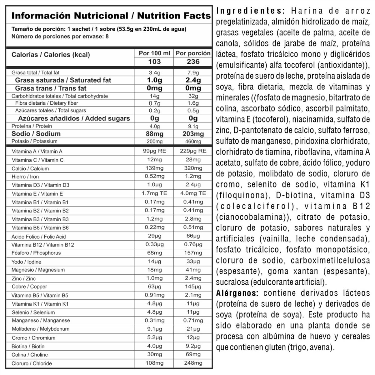 MEGAPLEX - Nutra Balance Vainilla Multivitaminico 400 g