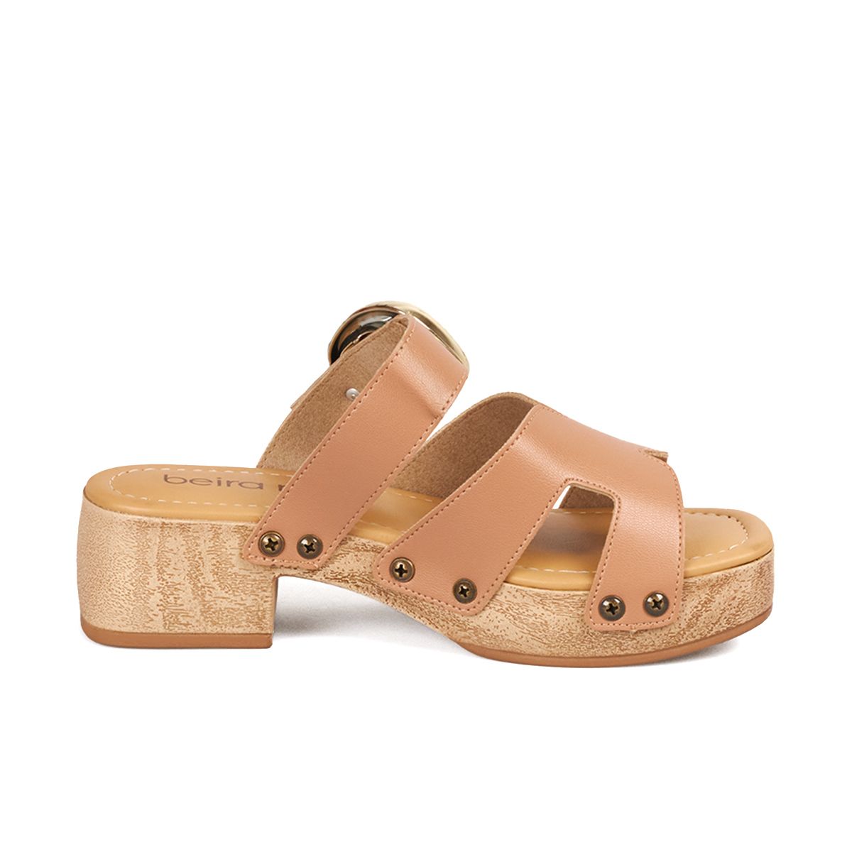 BEIRA RIO - SANDALIA PLATAFORMA NUDE DORADO BEIRA RIO