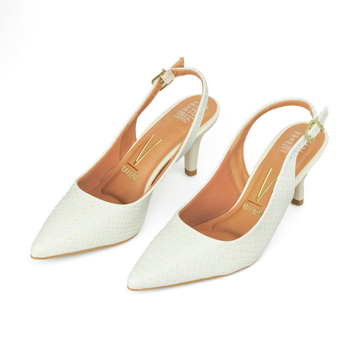 VIZZANO - TACON MEDIO SNAKE MARFIL VIZZANO