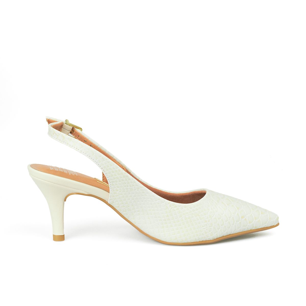 VIZZANO - TACON MEDIO SNAKE MARFIL VIZZANO