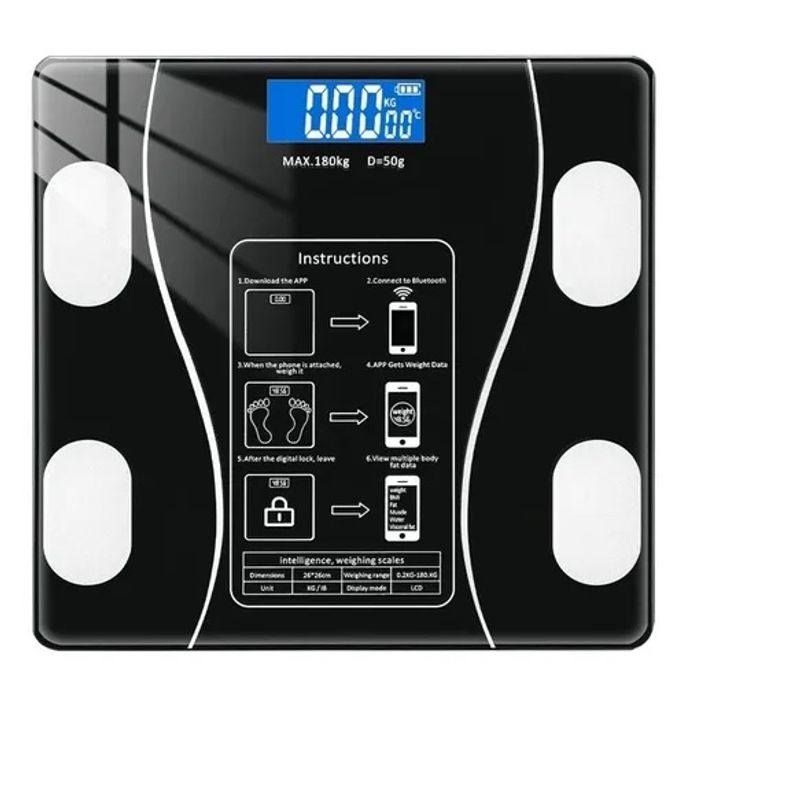 GENERICO - Bascula Bluetooth Vidrio