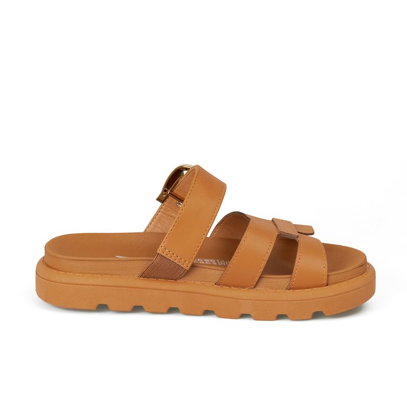 VIZZANO - SANDALIA PLANA CAMEL DORADO VIZZANO