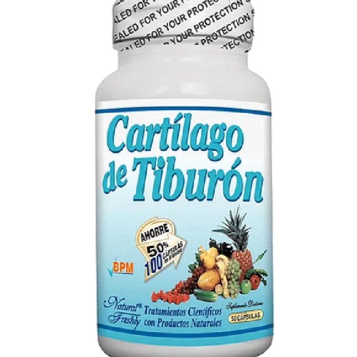 NATURAL FRESHLY - SUPLEMENTO CARTILAGO DE TIBURON X 50 CAPSULAS