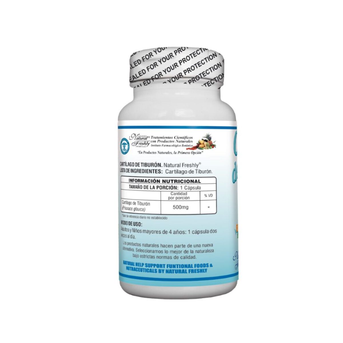 NATURAL FRESHLY - SUPLEMENTO CARTILAGO DE TIBURON X 50 CAPSULAS