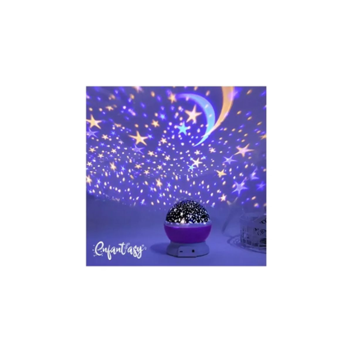 AFM - Proyector Lampara Para Bebes Y Niños 8 Tipos Luces Estrellas