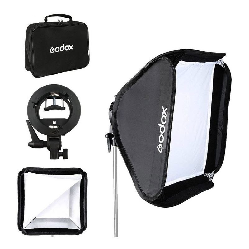 GENERICO - Softbox S 40x40 Godox Con Soporte Para Flash
