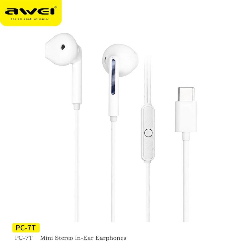 AWEI - Audifonos Awei Mini Stereo Tipo C