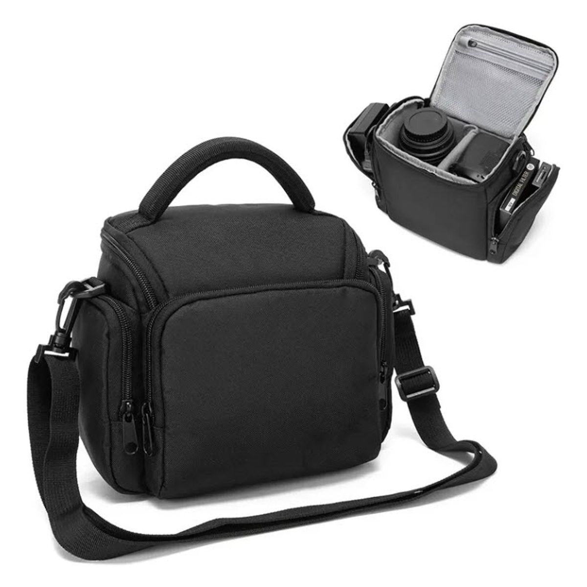 GENERICO - Estuche Maletin Bolso Para Camaras Canon Nikon Sony