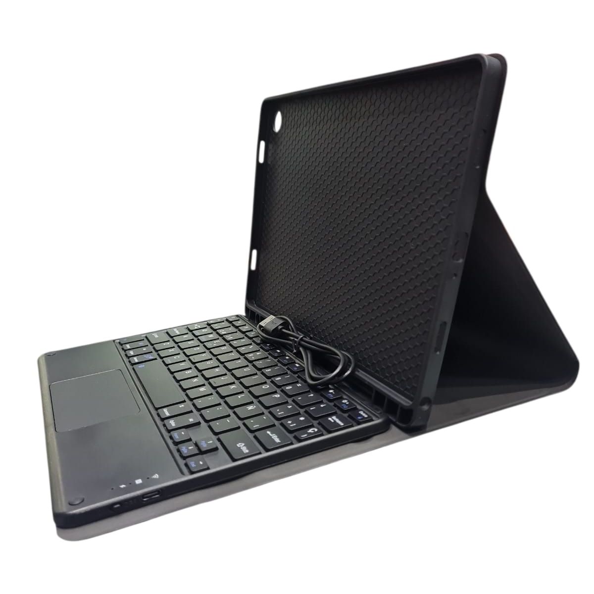 GENERICO - ESTUCHE FUNDA Y TECLADO PARA TABLET SAMSUNG A9+ DE 11'P  AZUL OSCURO