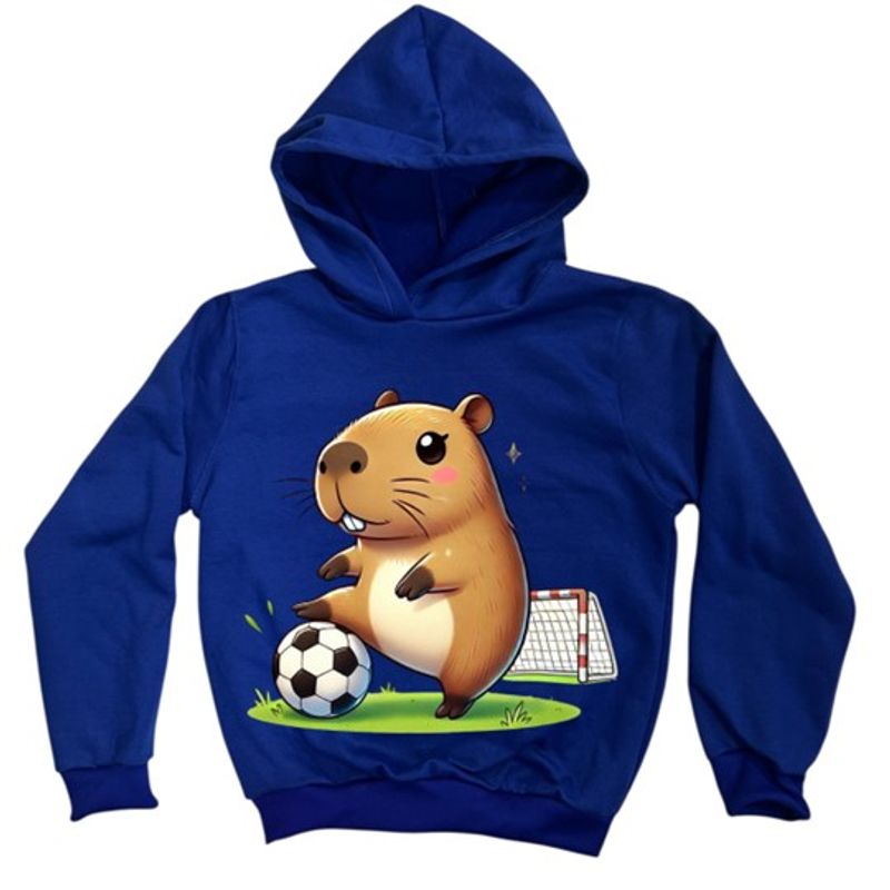 BRYKE - Buzo Hoddie Capota Niño Capibara Balon Azul rey