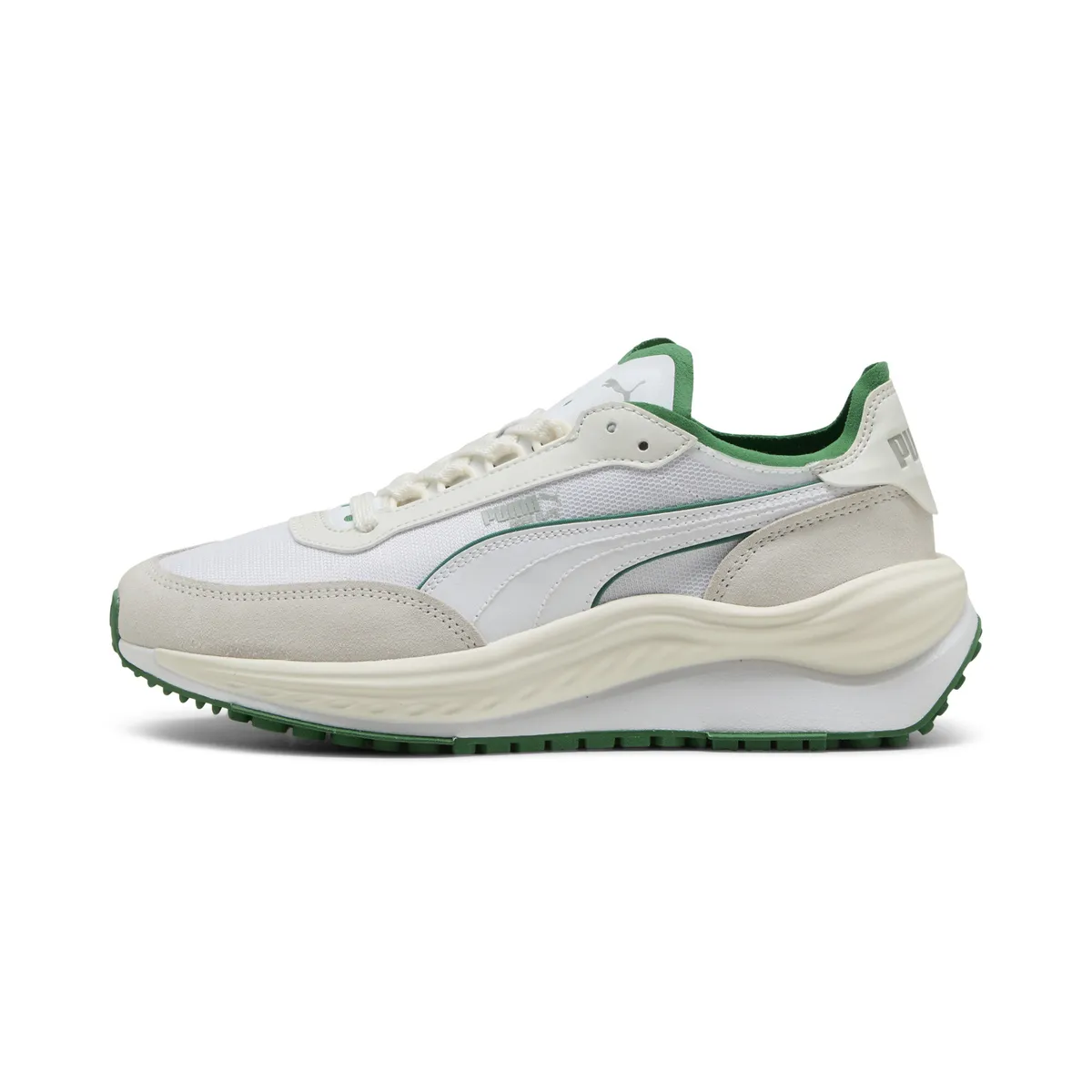 PUMA - Tenis Deportivos Marca Puma Rider Elite Blanco/ Beige Hombre
