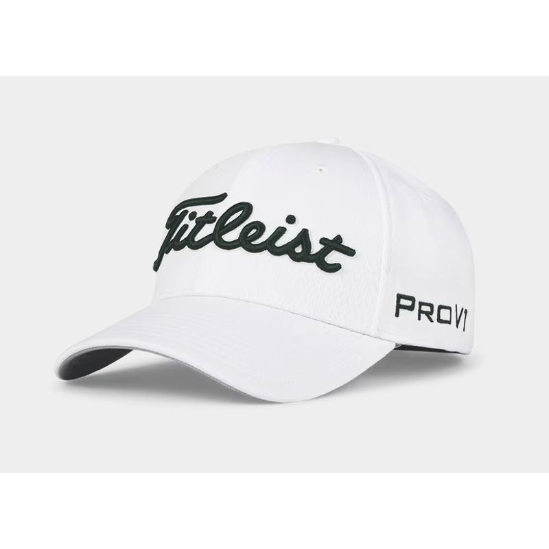 TITLEIST - Gorra Golf Titleist Tour Elite Fitted BLANCO VERDE HUNTER TALLA S/M 2025