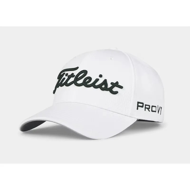 TITLEIST - Gorra Golf Titleist Tour Elite Fitted BLANCO VERDE HUNTER TALLA M/L 2025