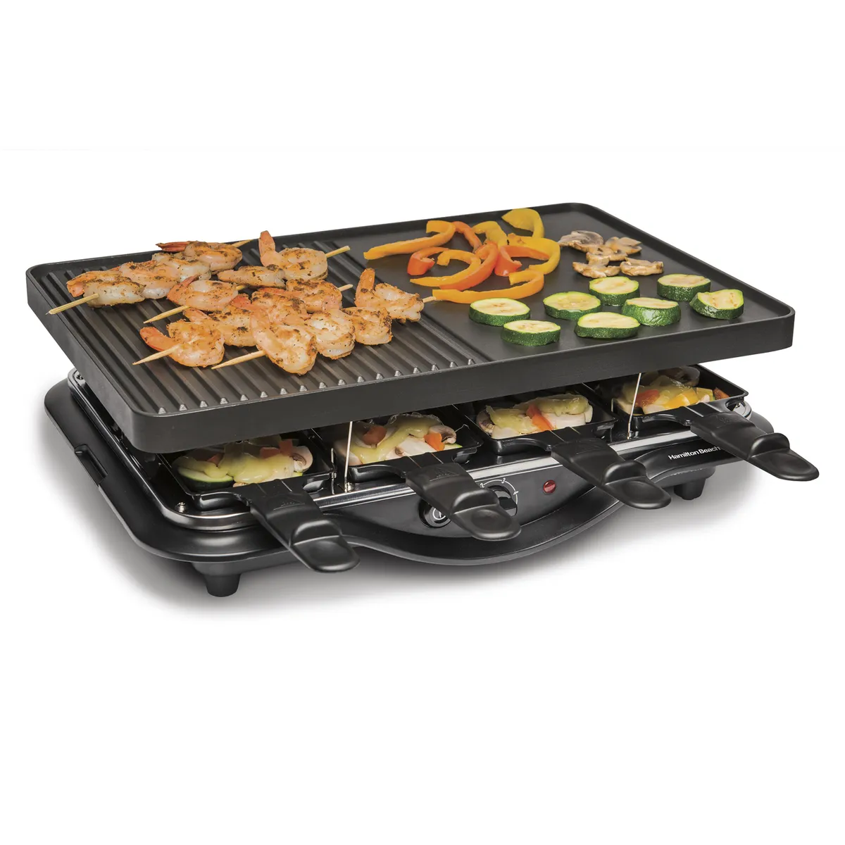 HAMILTON BEACH - Parrilla Eléctrica Raclette Hamilton Beach para 8 Personas 31612- mx Hamilton Beach