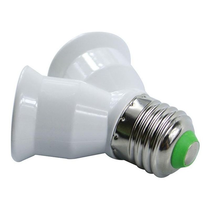GENERICO - Adaptador Splitter Socket E27 Para Bombillos