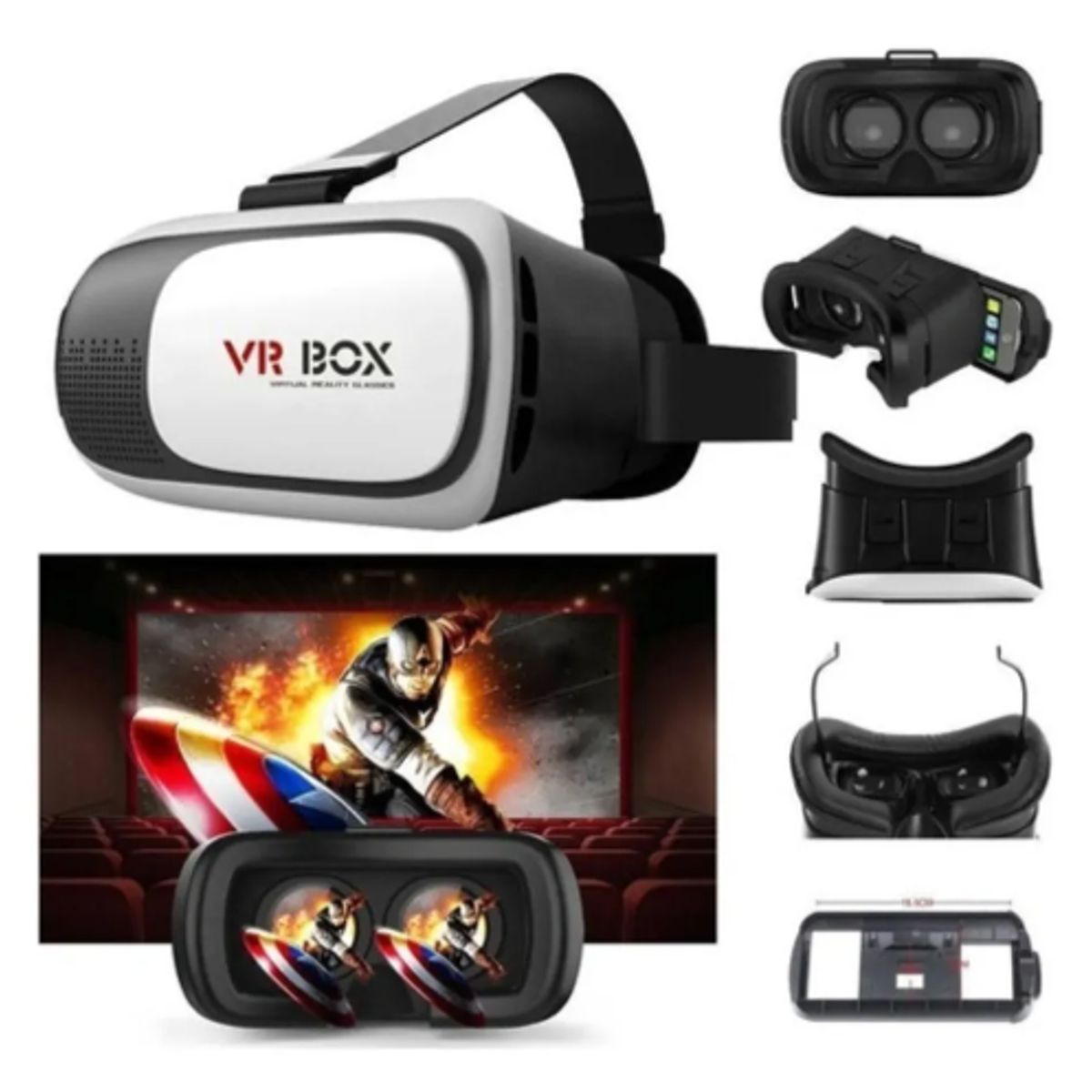 GENERICO - Gafas De Realidad Virtual 3d Vr Box + Control Bluetooth