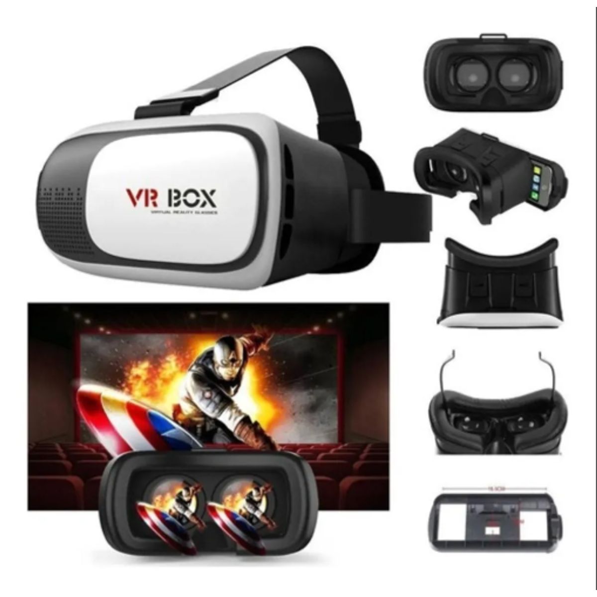 GENERICO - Gafas De Realidad Virtual 3d Vr Box + Control Bluetooth