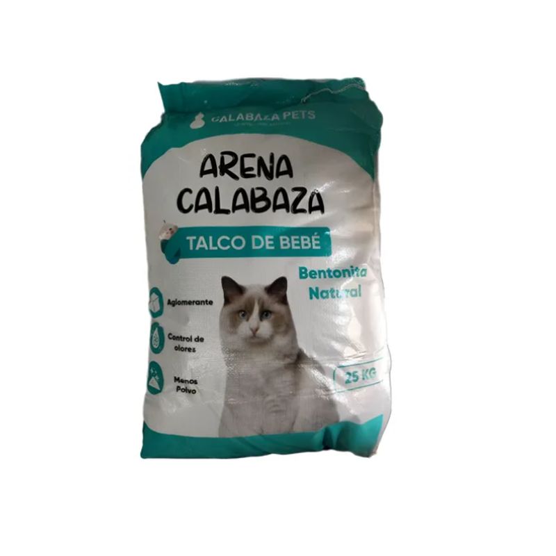 PETS - Arena Calabaza Talco Bebé 25 Kg