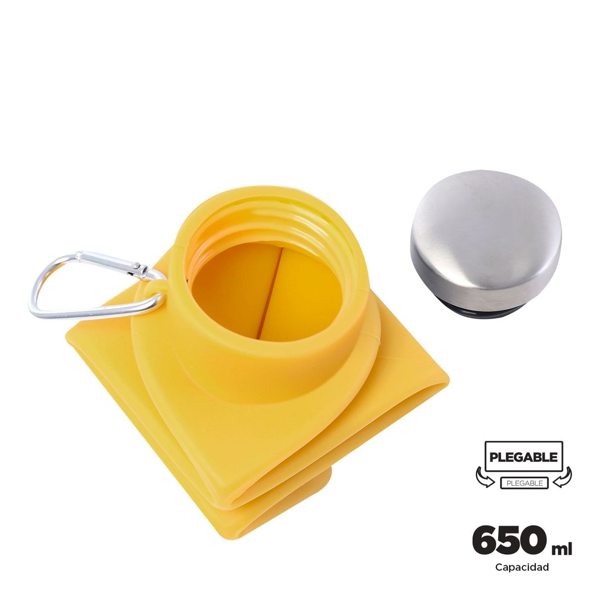 TOTTO - Botilito Plegable Origami 650 ml Amarillo