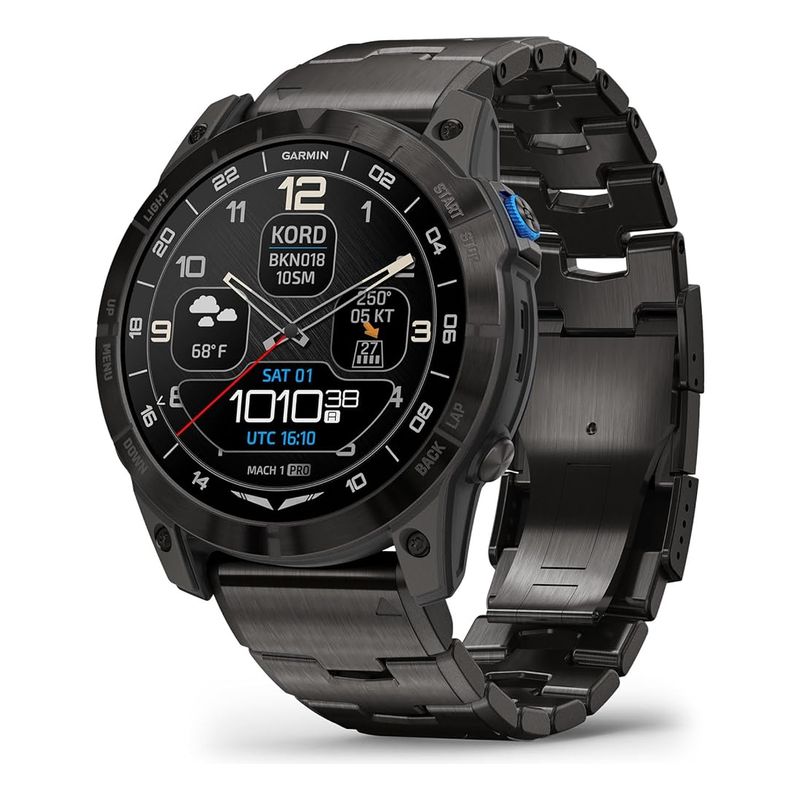GARMIN - Garmin D2 Mach 1 Pro Aviator GPS Smartwatch