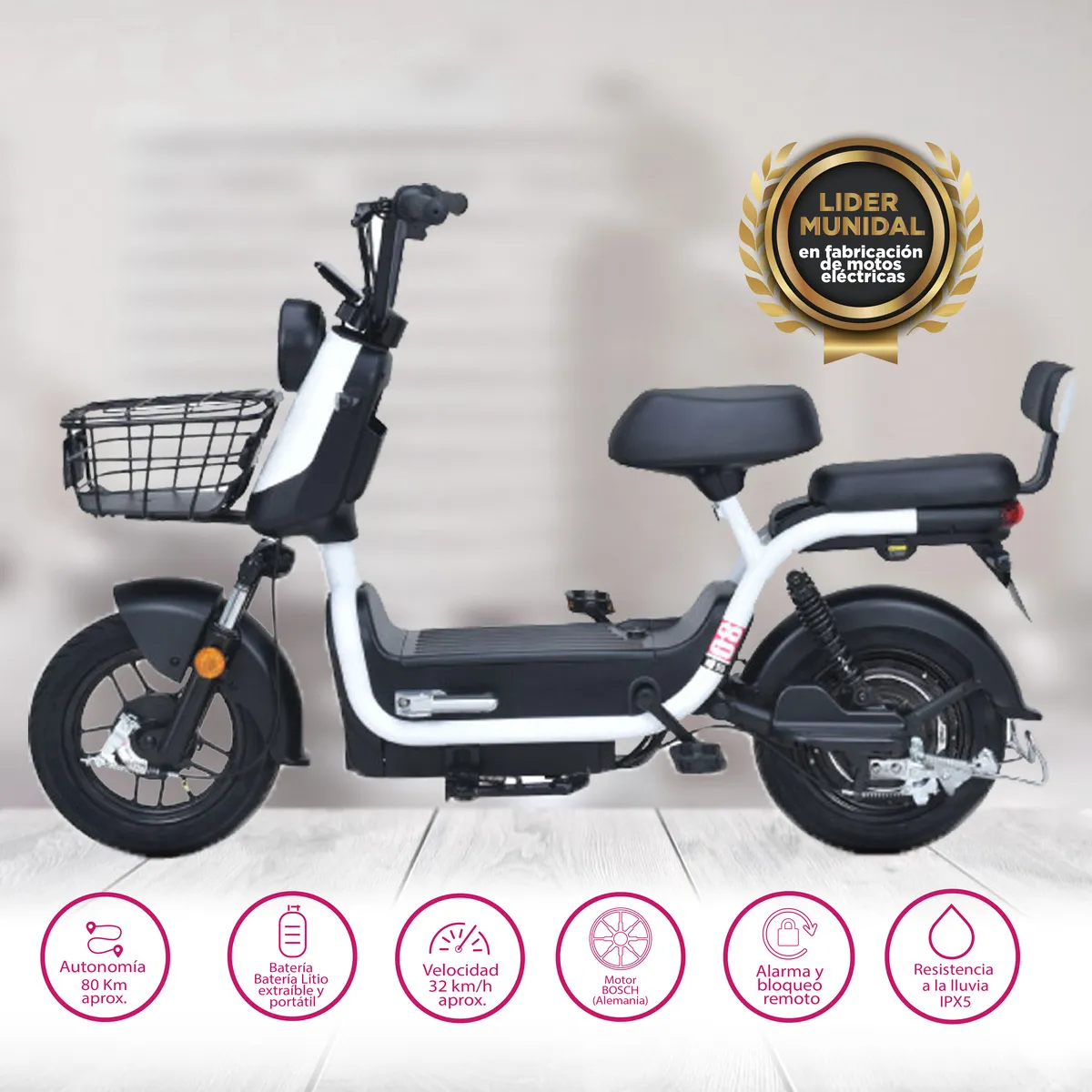 AIMA - Moto Electrica Aima Martin BLANCA