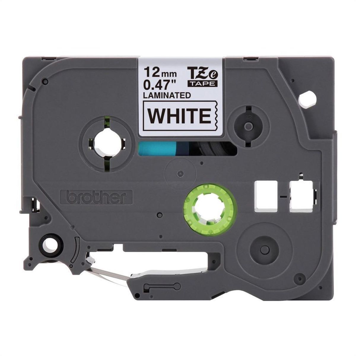 BROTHER - Cinta Laminada Brother TZE-231 Negro Sobre Blanco 12mm X 8mt