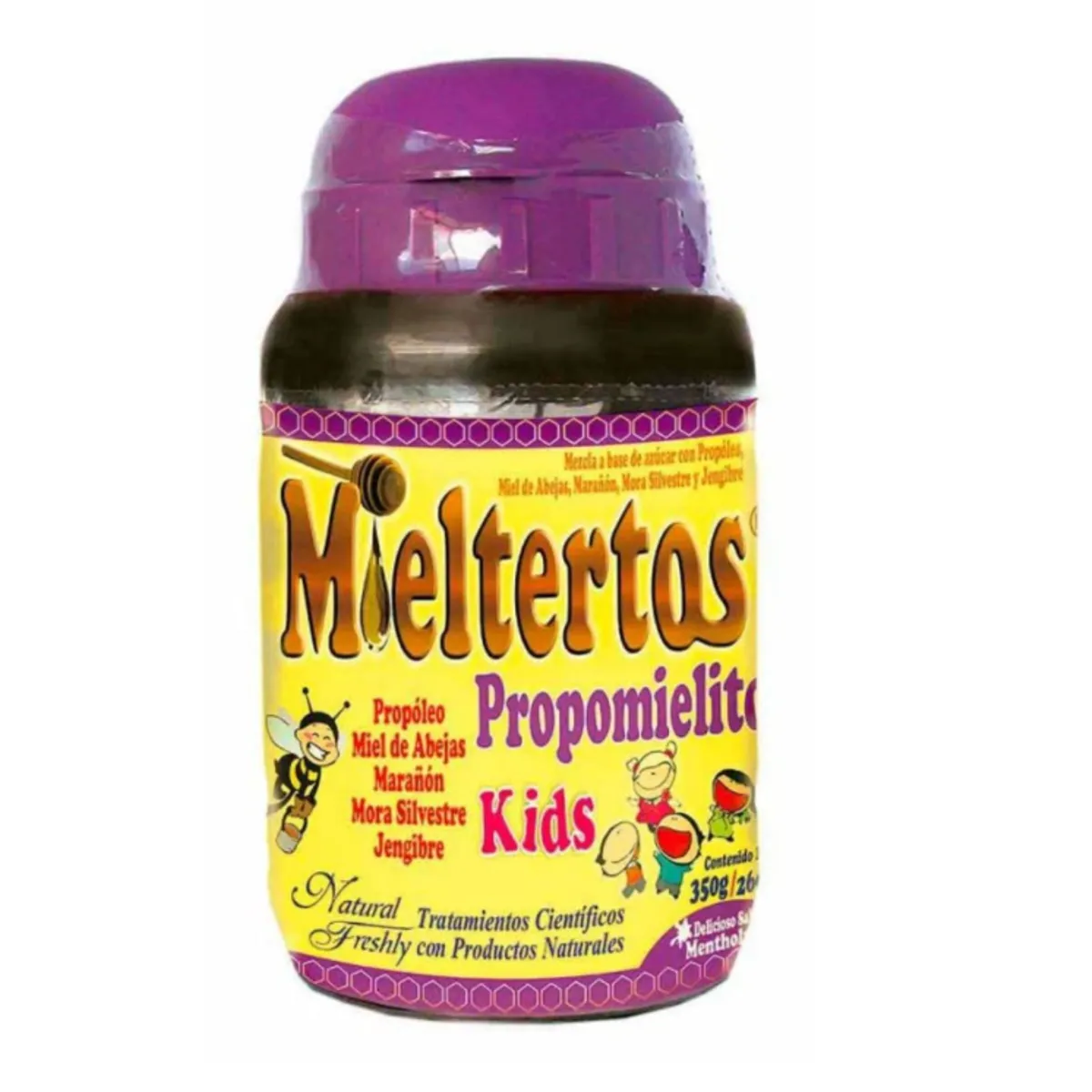 NATURAL FRESHLY - VITAMINA A (MIEL Y PROPOLEO) PROPOMIELITO KIDS X 350 GR./MIELTERTOS