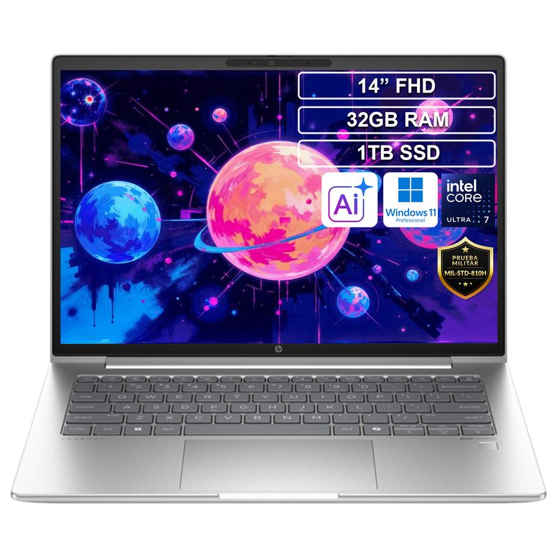 HP - Portátil HP Probook 440 Core Ultra 7 155U 32GB 1TB Win11 FHD