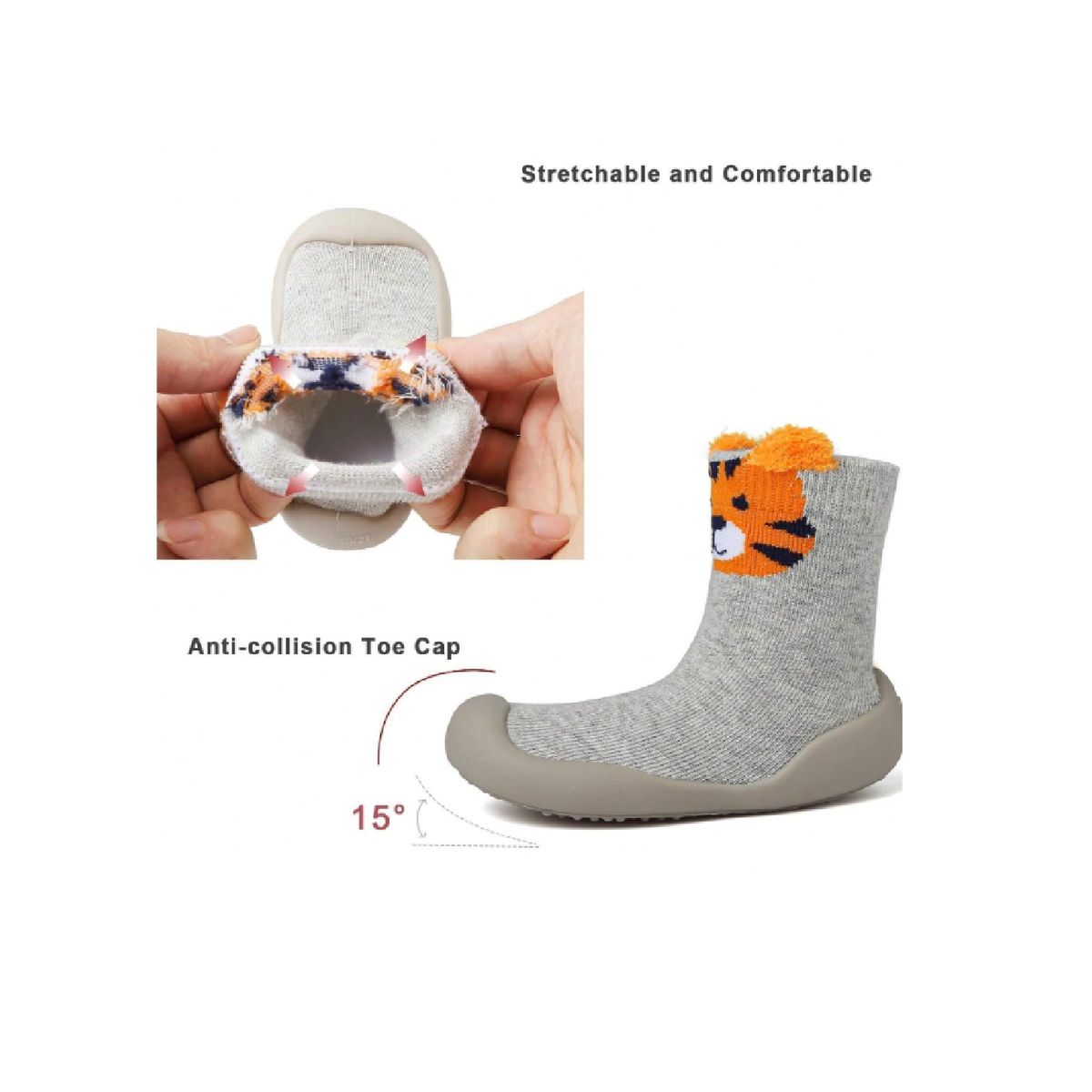 MUNDO BEBE - Medias Zapato Bebé Para Niño Niña Siliconada