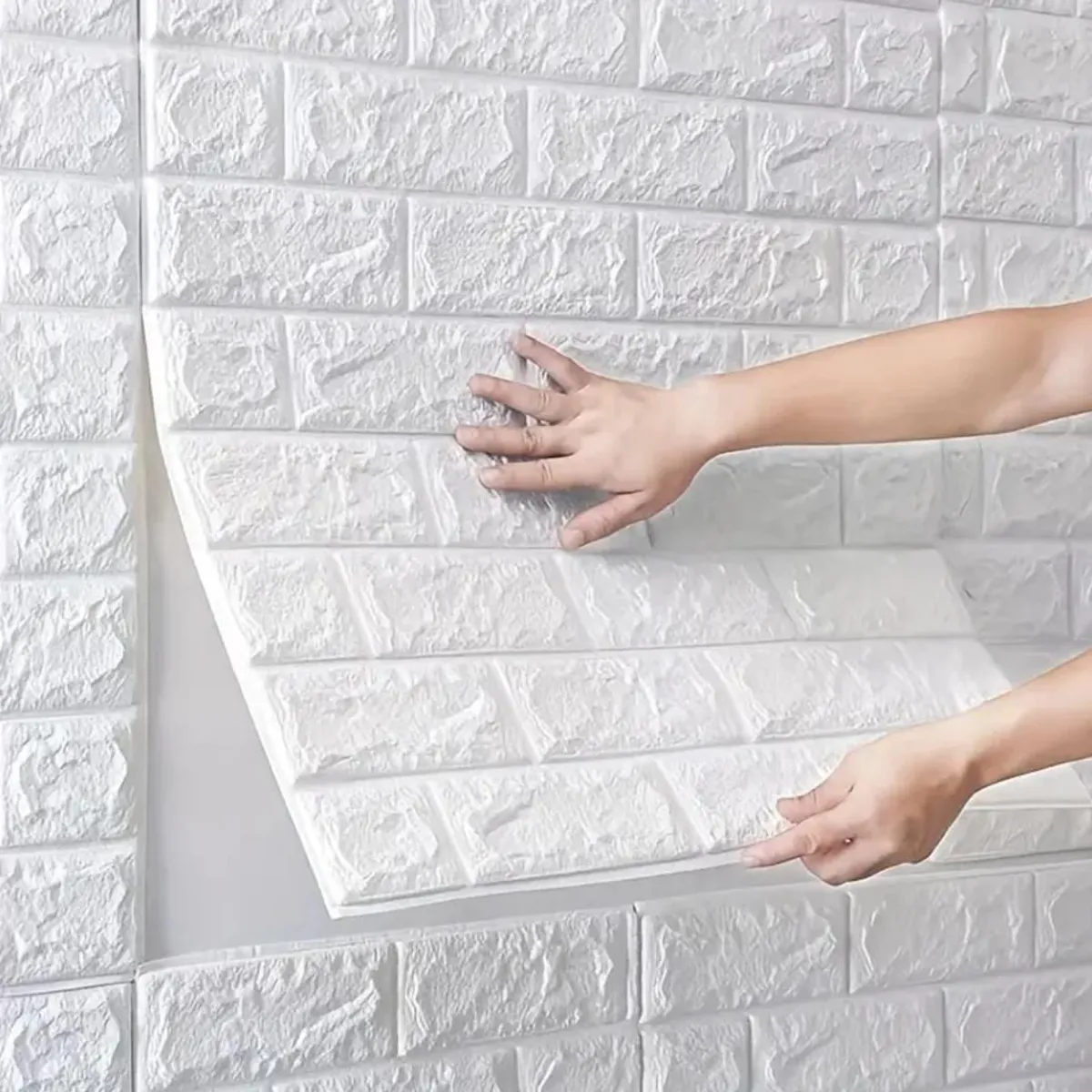 DCVS PRO TECH APPAREL - Lámina 3d Panel Autoadhesivo Pegatina Blanca Para Pared X 30und