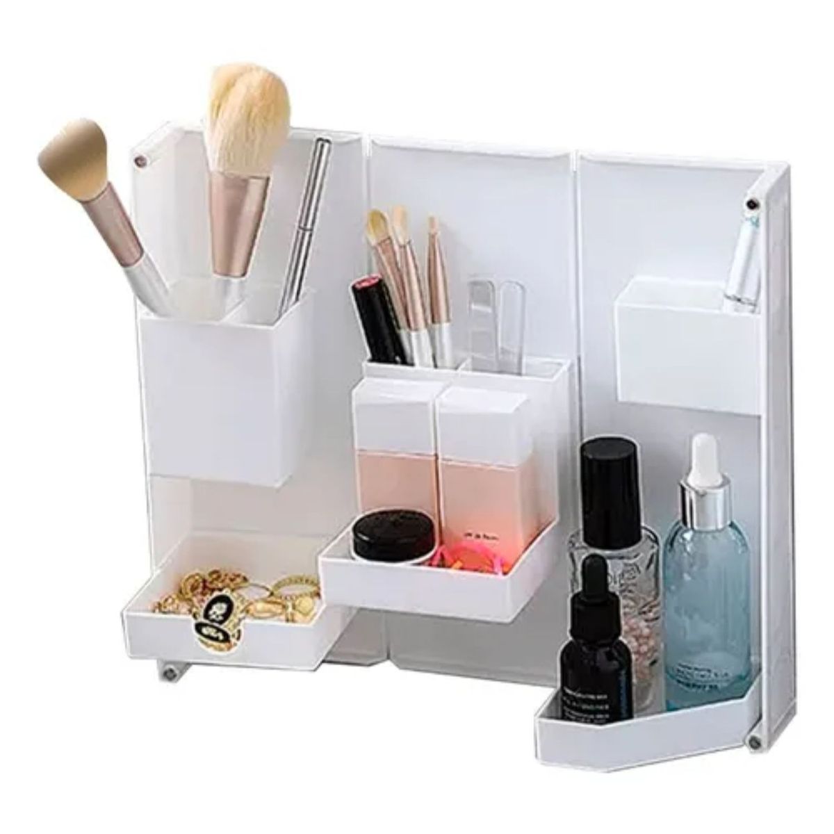 GENERICO - Organizador Plegable Estuche Caja Porta Lapices Maquillaje