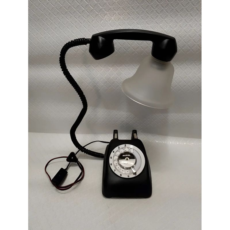 USA - Lampara De Mesa Usa De Telefono Antiguo Funcional