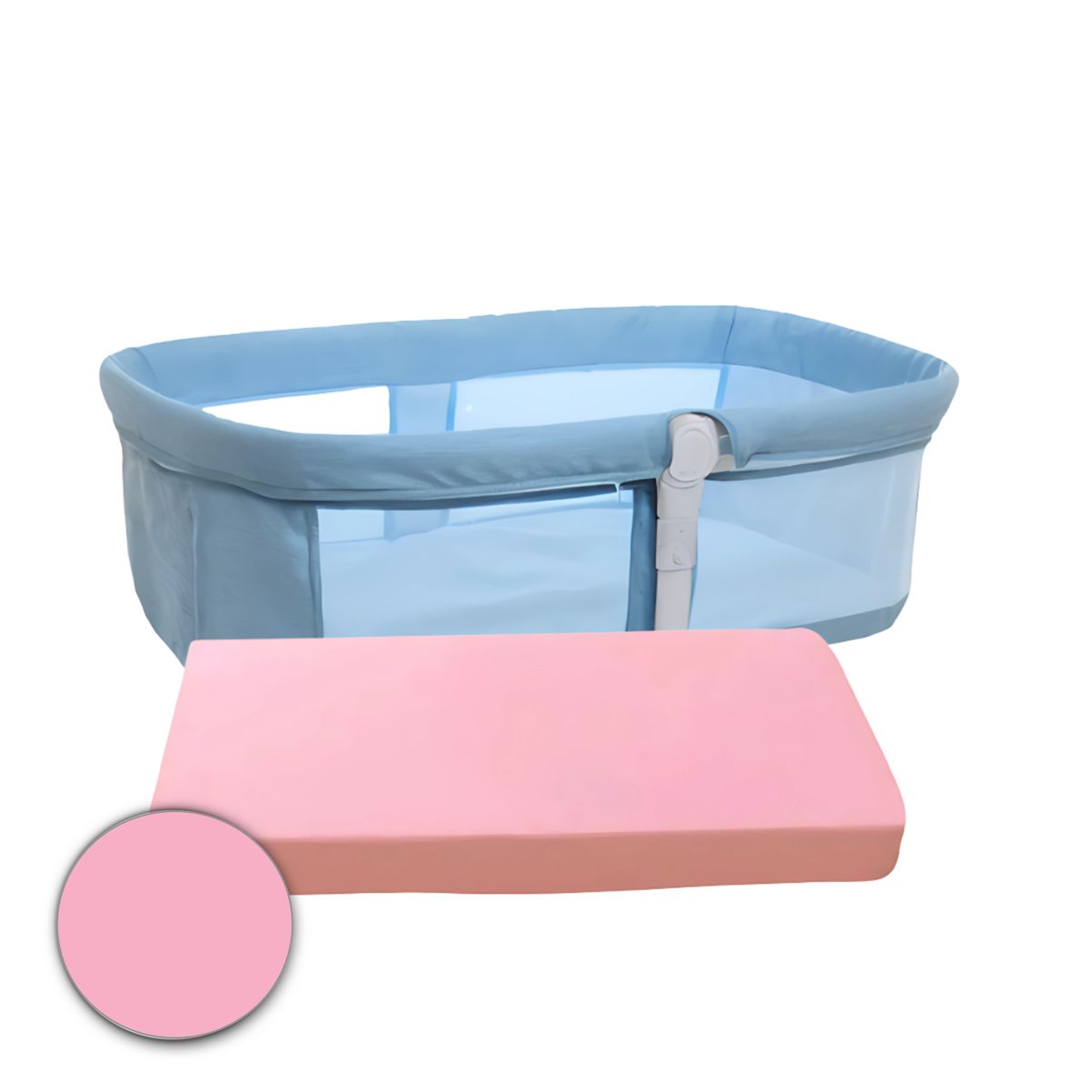 GENERICO - Protector de Colchón para Cuna Moisés Suaviplast C4 Rosado