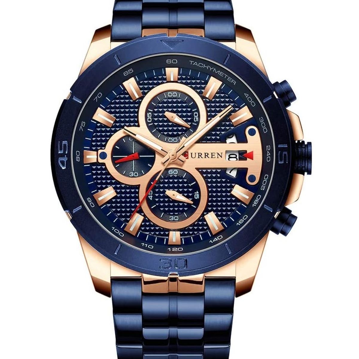 CURREN - Reloj CURREN 8337 Cronógrafo Para Hombre - Azul
