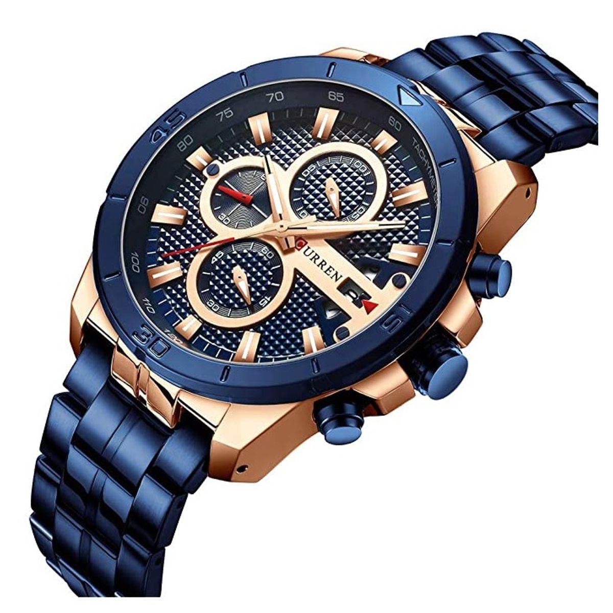 CURREN - Reloj CURREN 8337 Cronógrafo Para Hombre - Azul